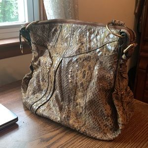 orYANY tote bag brown with animal print